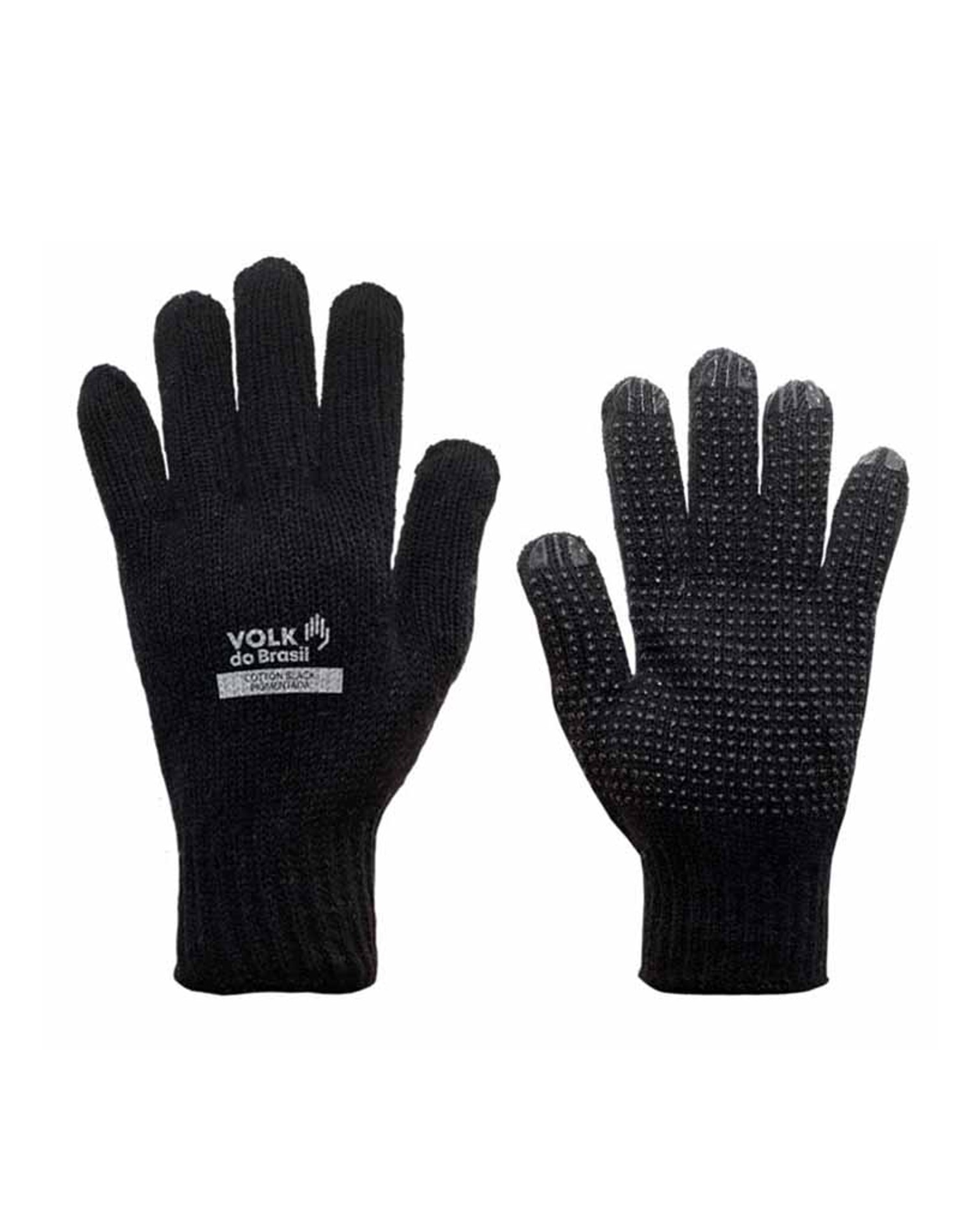 Luva Volk Cotton Pigmentada Preta