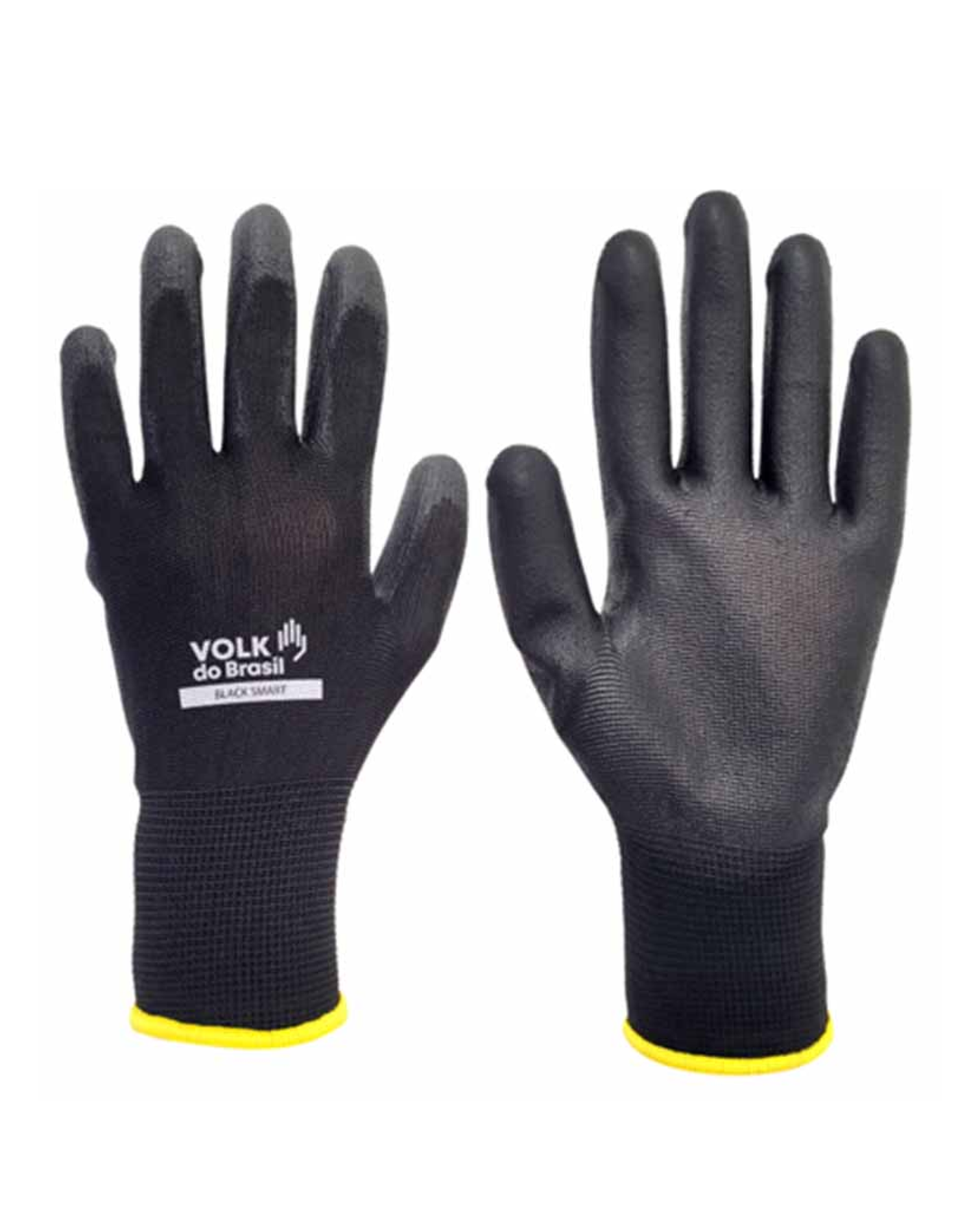 Luva Volk PU Multitato Smart Preta (Tamanhos 10/EG, 8/M e 9/G)